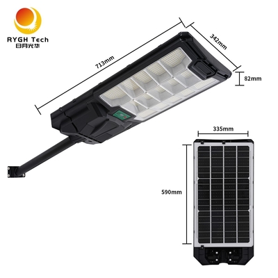 Warm verkoop Nieuw ABS-materiaal IP65 Straatverlichting Afstandsbediening Plus Radar Sensing Multifunctionele zonne-LED-straatlicht 30W