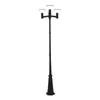 Buiten Geïntegreerde Drie-Kops 15W LED Zonne-Tuinlamp met Paal