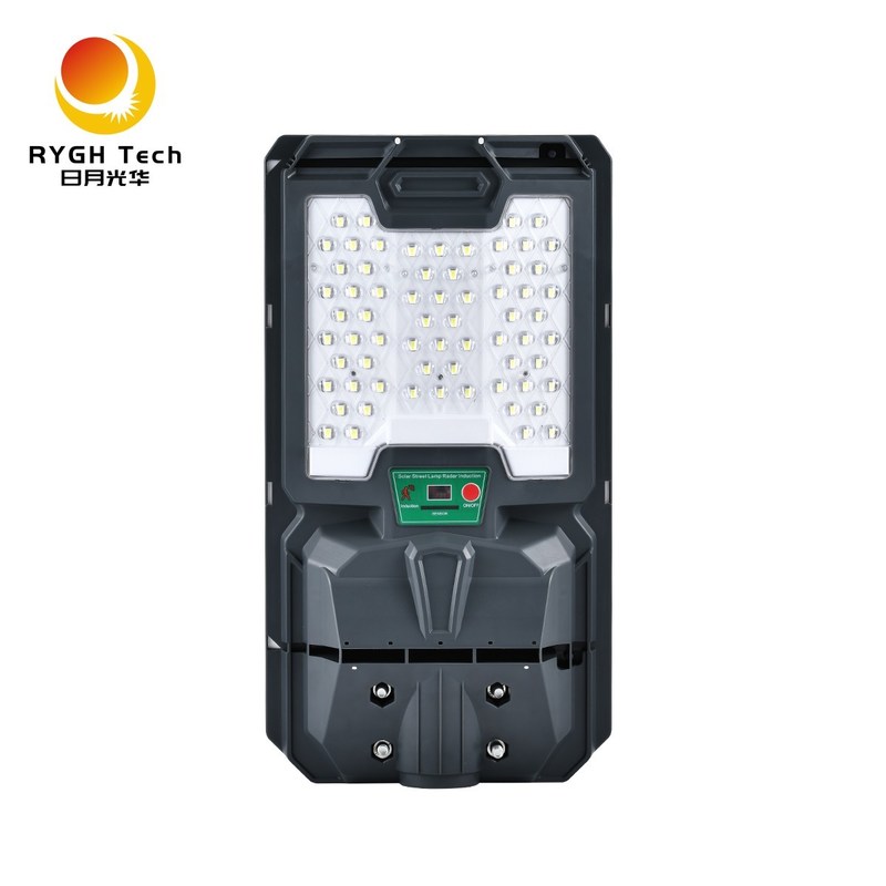 Hoogwaardige 5050 LED-chips geïntegreerde Solar LED-straatverlichting 10W met lichtregeling, afstandsbediening en radarinductie