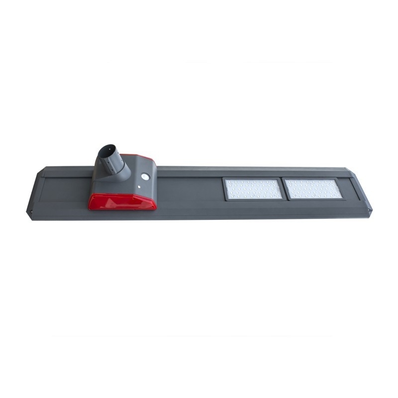 140lm/w 12V 80W allen in Één integreerde Zonnestraatlantaarnapp Waterdichte Controle Ip65